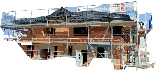 <img src="Bild 2.png" alt="Haus im Bau mit Baugerüst">